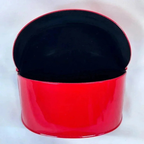 Moschino Sunglasses Eyeglasses Case Holder Red Glossy Shiny